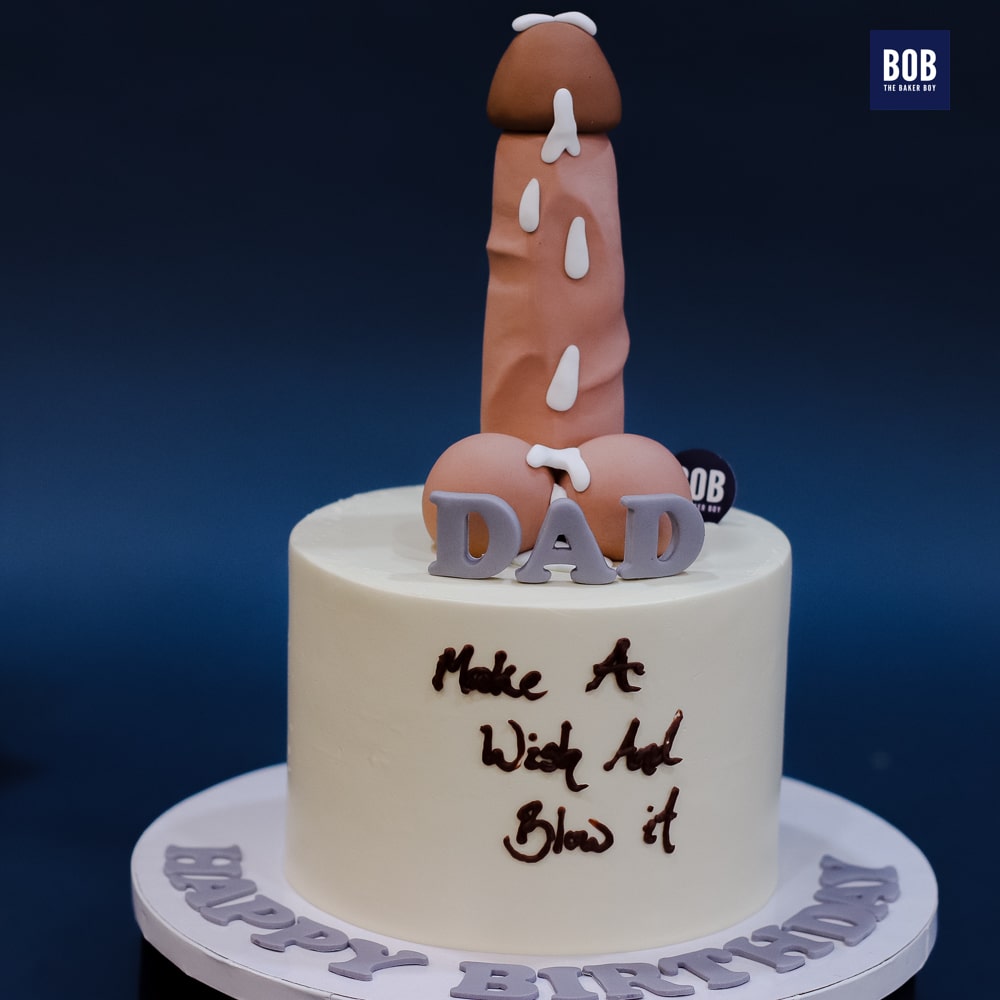 Naughty Penis Bachelorette Cake